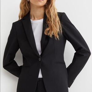 H&M Black Fitted Blazer